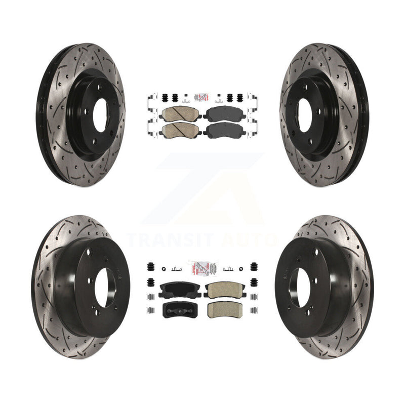 Transit Auto KDA-100676 Disc Brake Kit for 2007-2013 Mitsubishi Outlander - Front and Rear product image