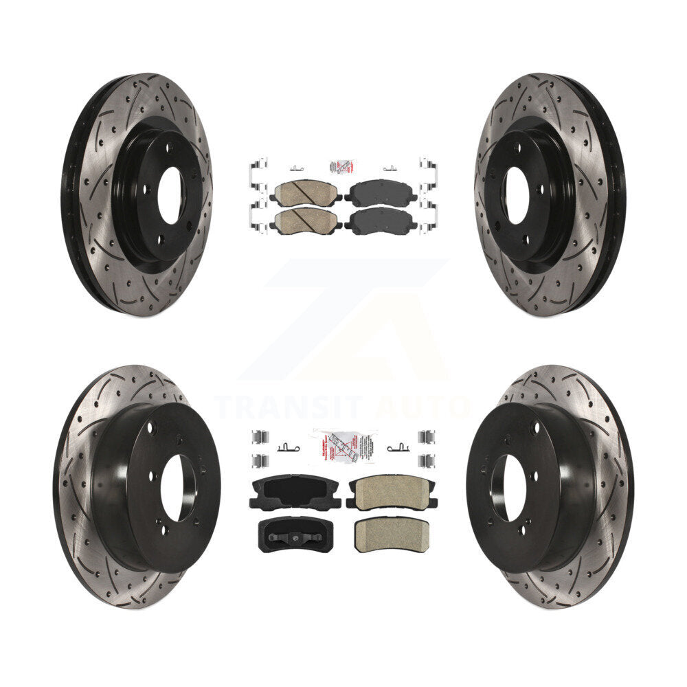 Transit Auto KDA-100677 Disc Brake Kit for 2007-2013 Mitsubishi Outlander - Front and Rear product image