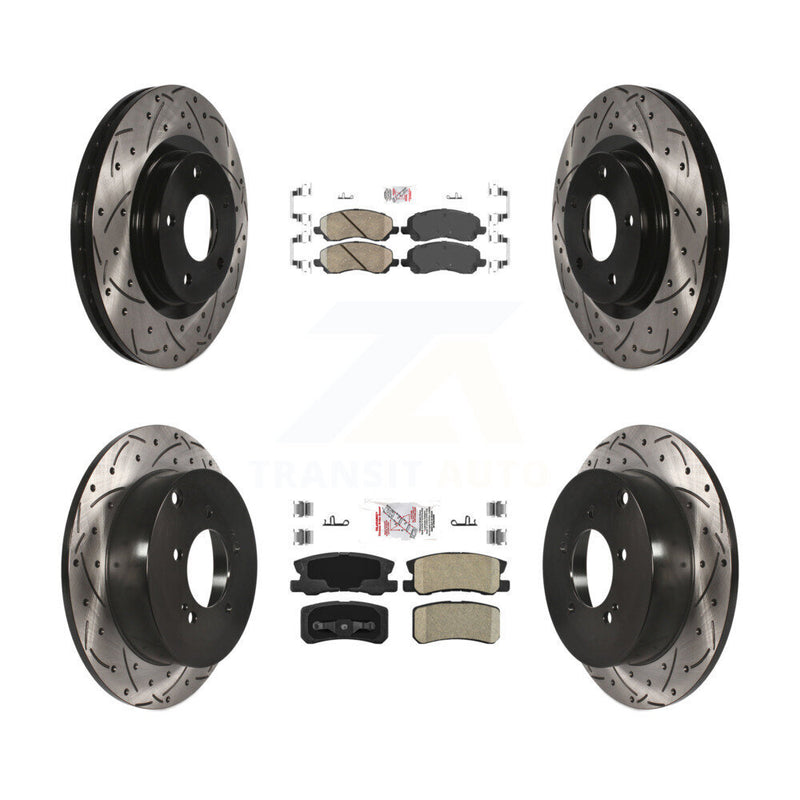Transit Auto KDA-100677 Disc Brake Kit for 2007-2013 Mitsubishi Outlander - Front and Rear product image