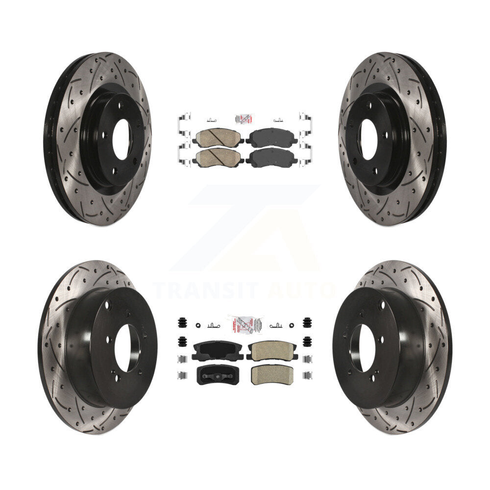 Transit Auto KDA-100678 Disc Brake Kit for 2007-2013 Mitsubishi Outlander - Front and Rear product image