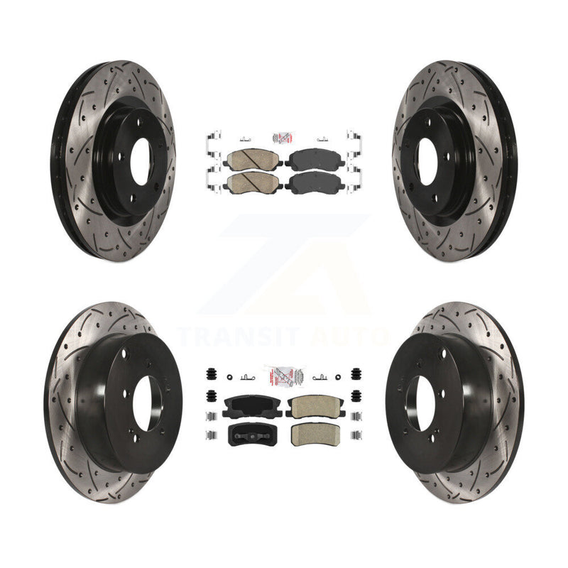 Transit Auto KDA-100678 Disc Brake Kit for 2007-2013 Mitsubishi Outlander - Front and Rear product image
