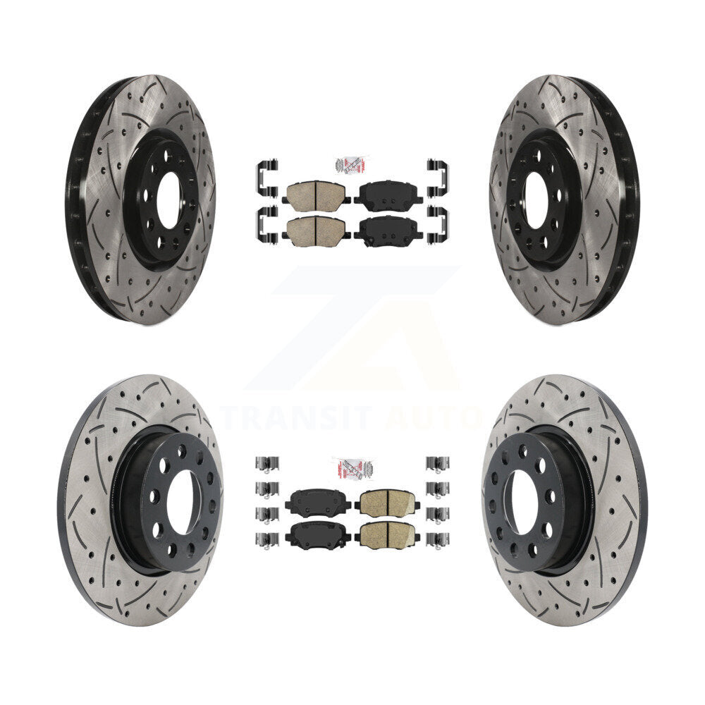Transit Auto KDA-100683 Disc Brake Kit for 2015-2022 Fiat 500X, Jeep Renegade - Front and Rear product image