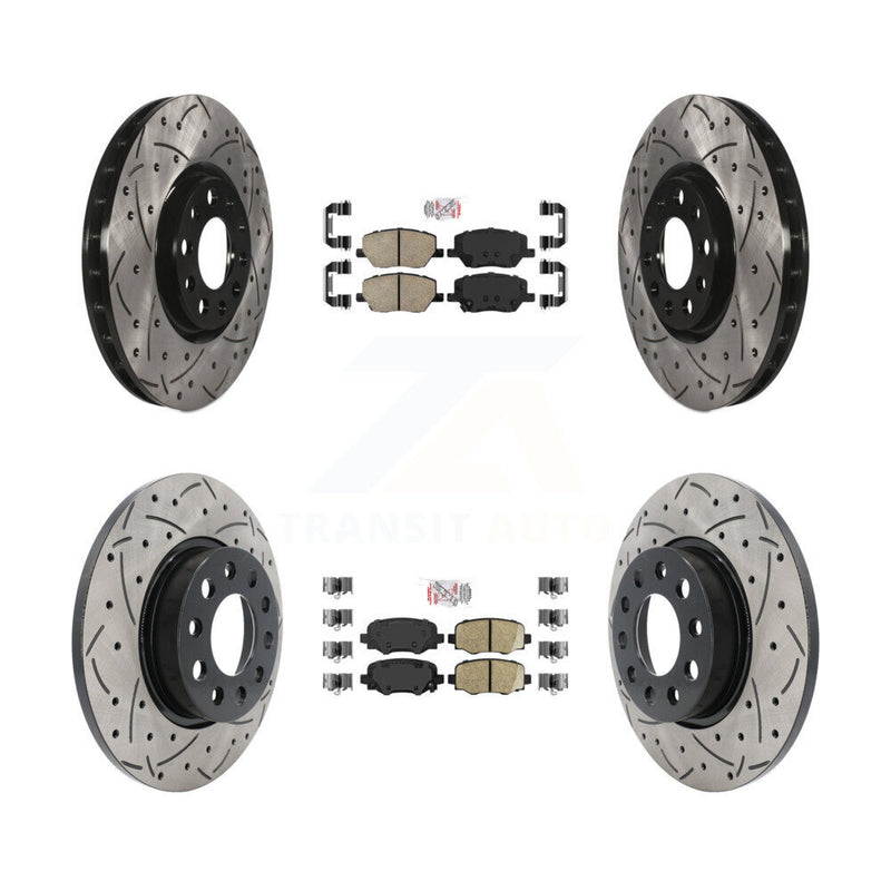 Transit Auto KDA-100683 Disc Brake Kit for 2015-2022 Fiat 500X, Jeep Renegade - Front and Rear product image