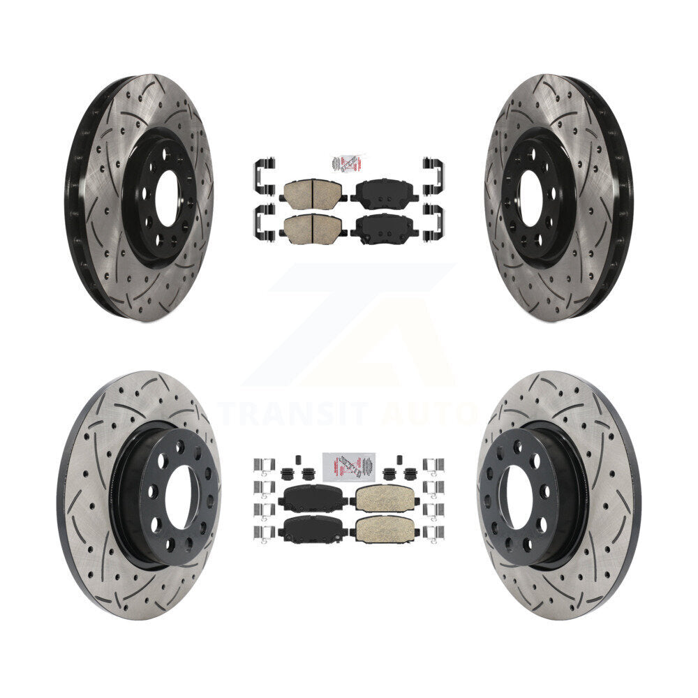Transit Auto KDA-100684 Disc Brake Kit for 2018-2022 Jeep Compass - Front and Rear product image