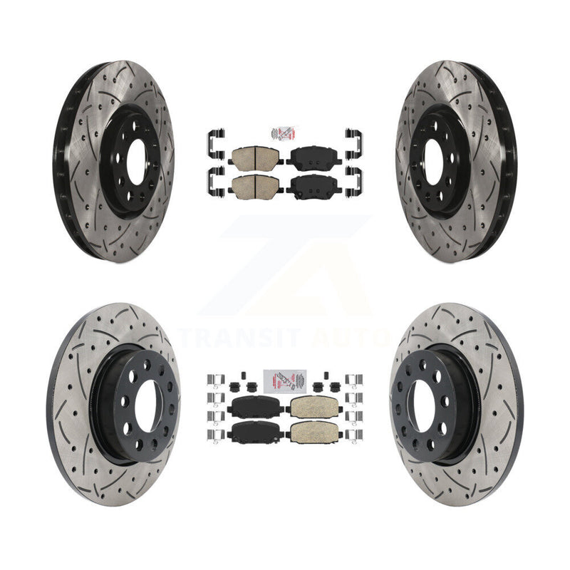 Transit Auto KDA-100684 Disc Brake Kit for 2018-2022 Jeep Compass - Front and Rear product image