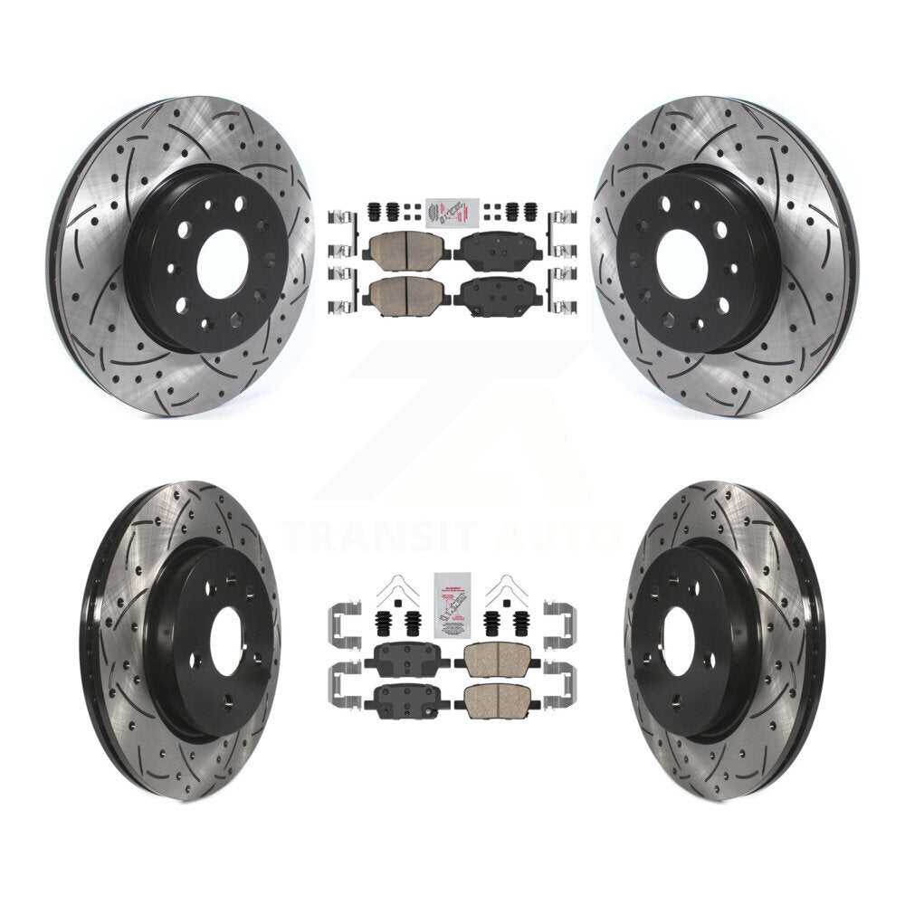 Transit Auto KDA-100686 Disc Brake Kit for 2016-2020 Chevrolet Camaro - Front and Rear product image