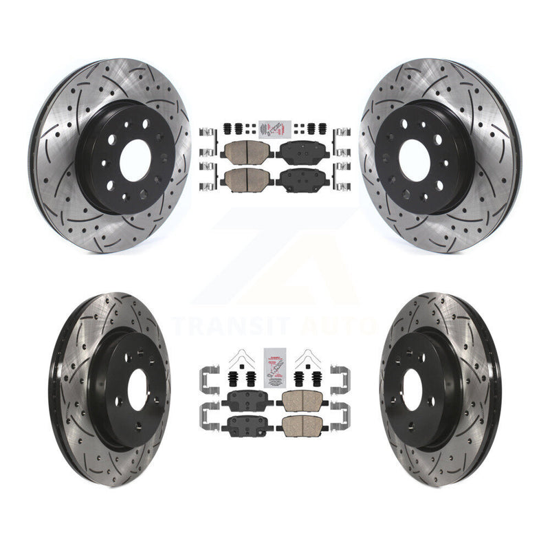 Transit Auto KDA-100686 Disc Brake Kit for 2016-2020 Chevrolet Camaro - Front and Rear product image