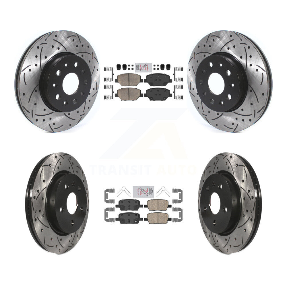 Transit Auto KDA-100687 Disc Brake Kit for 2016-2020 Chevrolet Camaro - Front and Rear product image