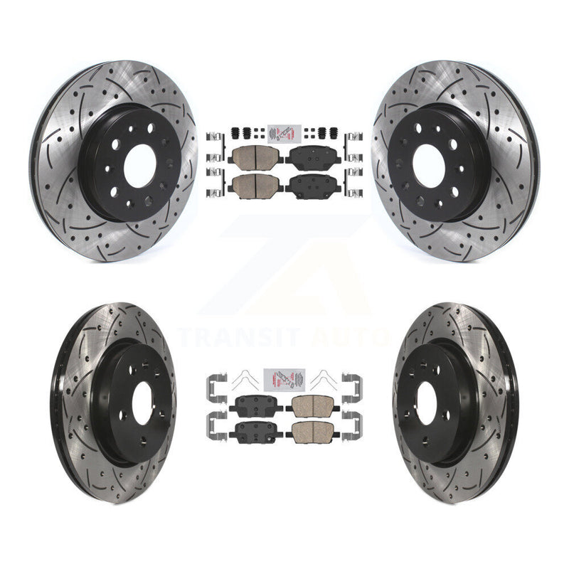 Transit Auto KDA-100687 Disc Brake Kit for 2016-2020 Chevrolet Camaro - Front and Rear product image