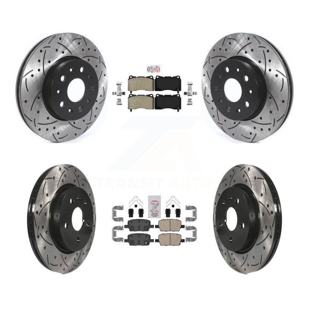 Transit Auto KDA-100690 Disc Brake Kit for 2016-2022 Chevrolet Camaro, Cadillac CT6 - Front and Rear product image