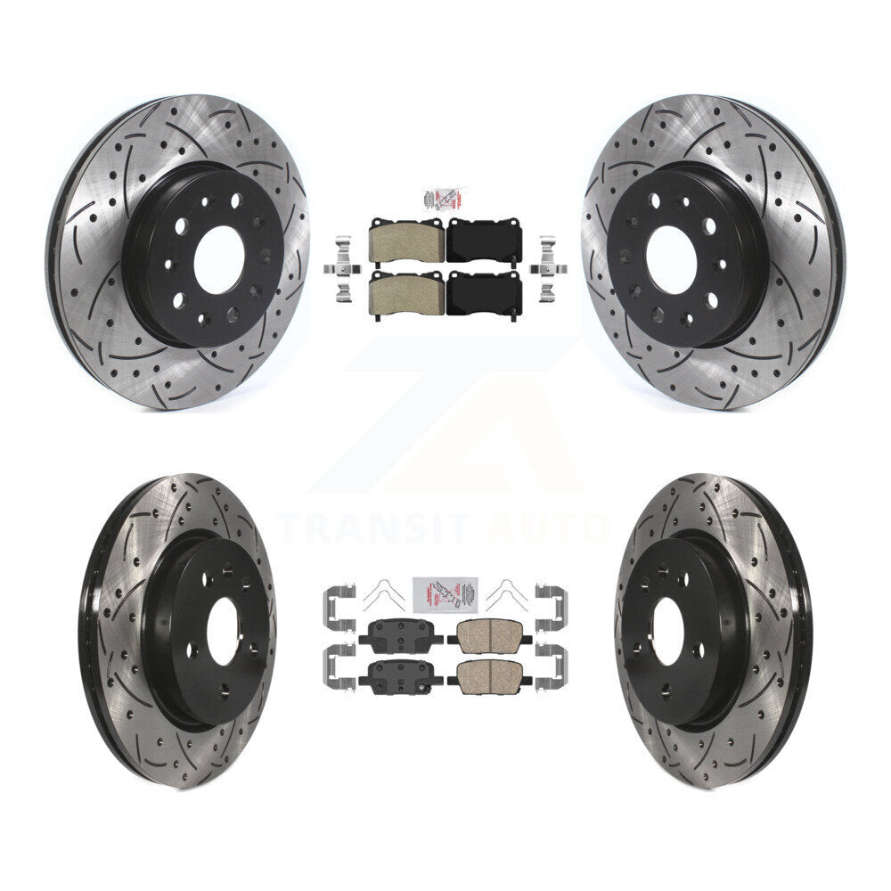 Transit Auto KDA-100691 Disc Brake Kit for 2016-2022 Chevrolet Camaro, Cadillac CT6 - Front and Rear product image