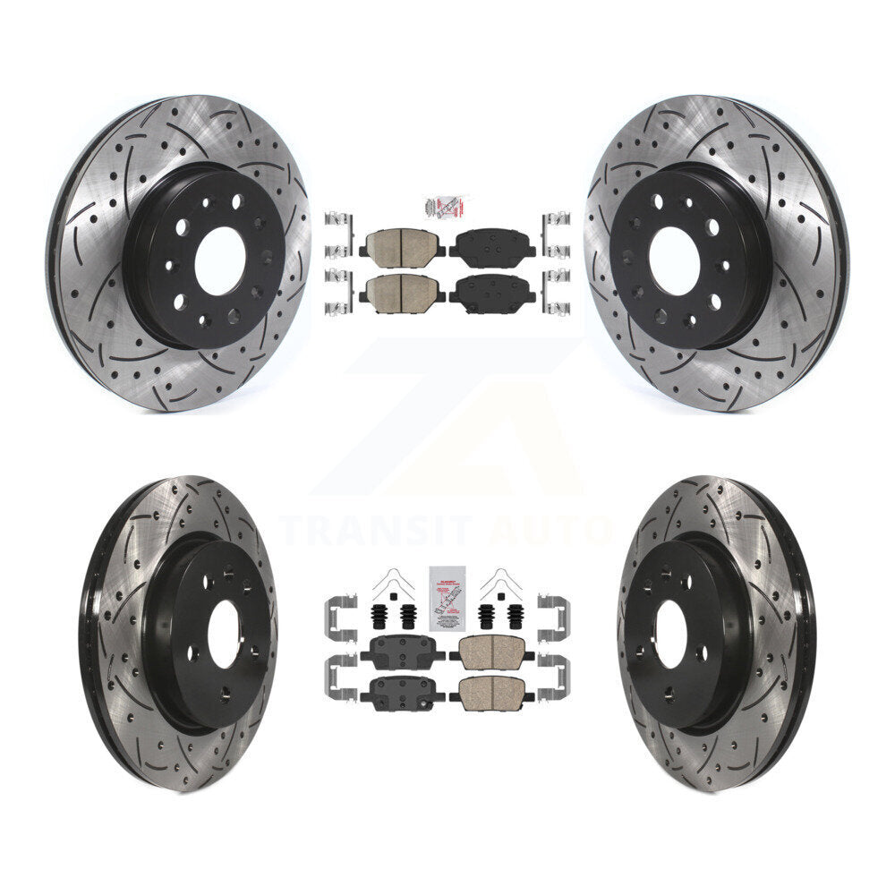 Transit Auto KDA-100692 Disc Brake Kit for 2016-2020 Chevrolet Camaro - Front and Rear product image