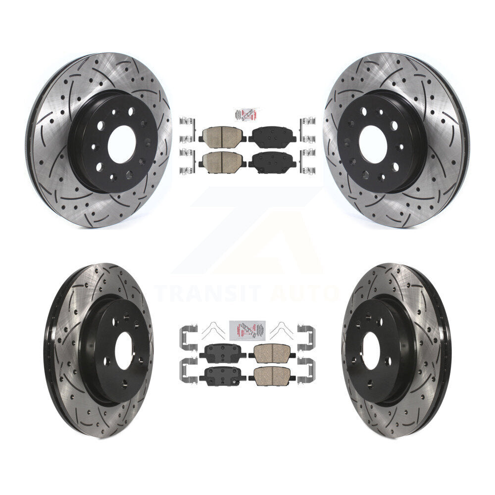 Transit Auto KDA-100693 Disc Brake Kit for 2016-2020 Chevrolet Camaro - Front and Rear product image
