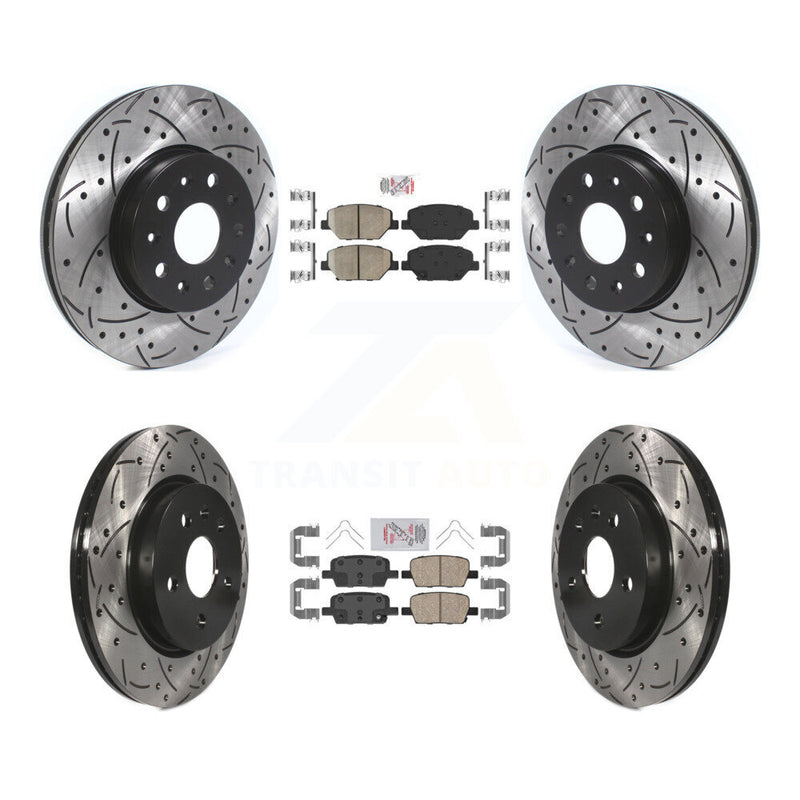 Transit Auto KDA-100693 Disc Brake Kit for 2016-2020 Chevrolet Camaro - Front and Rear product image