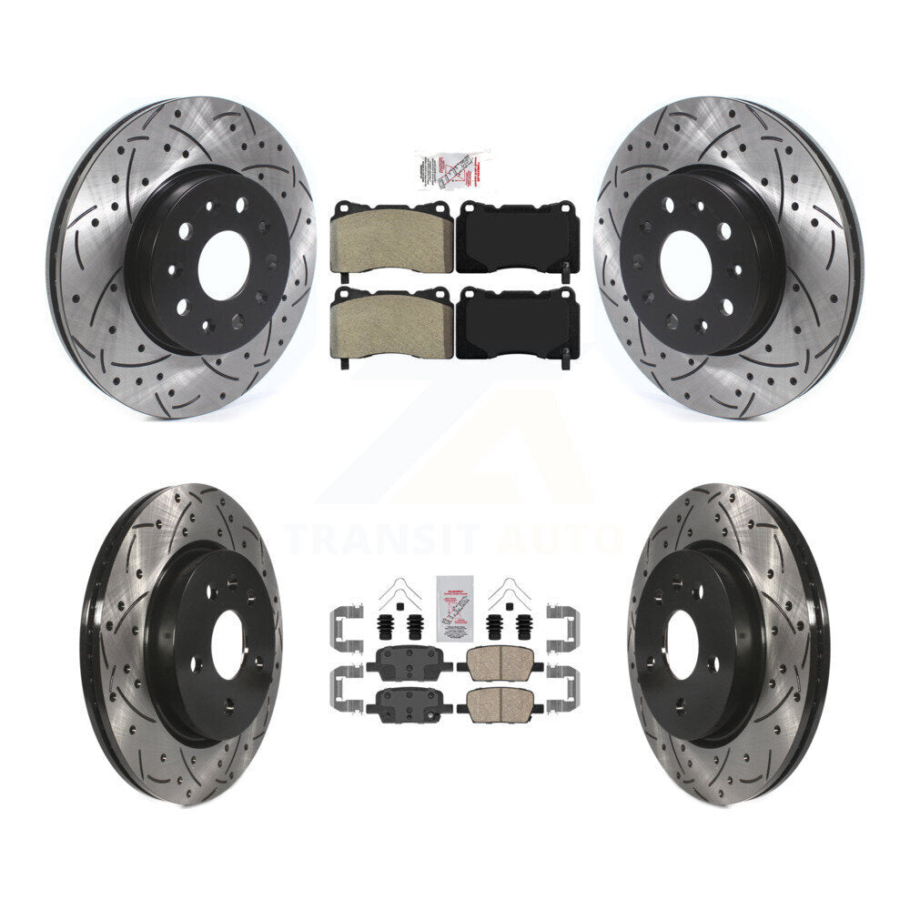 Transit Auto KDA-100694 Disc Brake Kit for 2016-2022 Chevrolet Camaro, Cadillac CT6 - Front and Rear product image