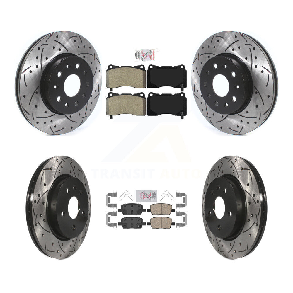Transit Auto KDA-100695 Disc Brake Kit for 2016-2022 Chevrolet Camaro, Cadillac CT6 - Front and Rear product image