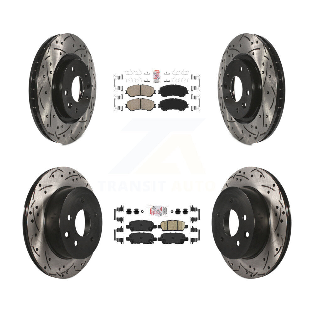 Transit Auto KDA-100709 Disc Brake Kit for 2014-2023 Nissan Rogue, Nissan Rogue Sport, Nissan Qashqai - Front and Rear product image