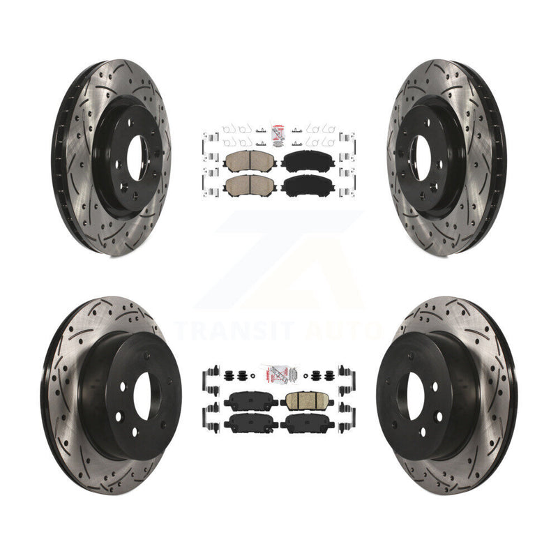 Transit Auto KDA-100709 Disc Brake Kit for 2014-2023 Nissan Rogue, Nissan Rogue Sport, Nissan Qashqai - Front and Rear product image