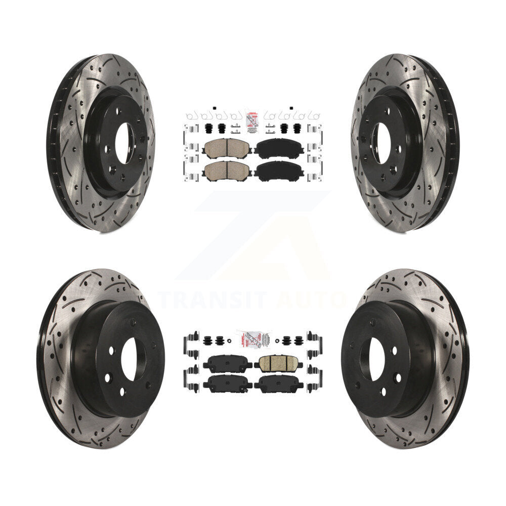 Transit Auto KDA-100711 Disc Brake Kit for 2014-2023 Nissan Rogue, Nissan Rogue Sport, Nissan Qashqai - Front and Rear product image