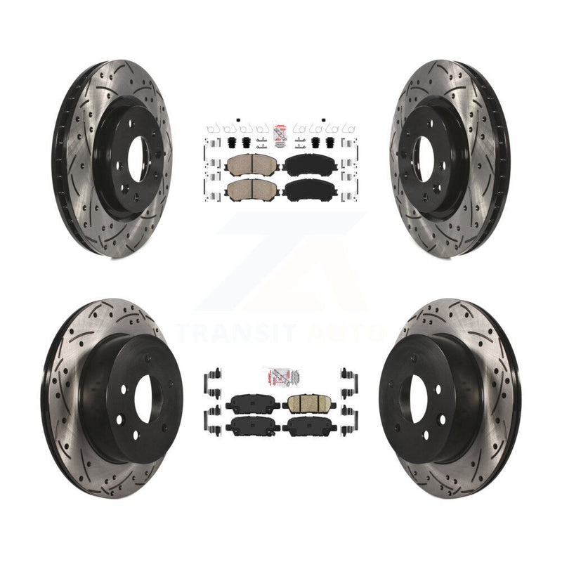Transit Auto KDA-100712 Disc Brake Kit for 2014-2023 Nissan Rogue, Nissan Rogue Sport, Nissan Qashqai - Front and Rear product image