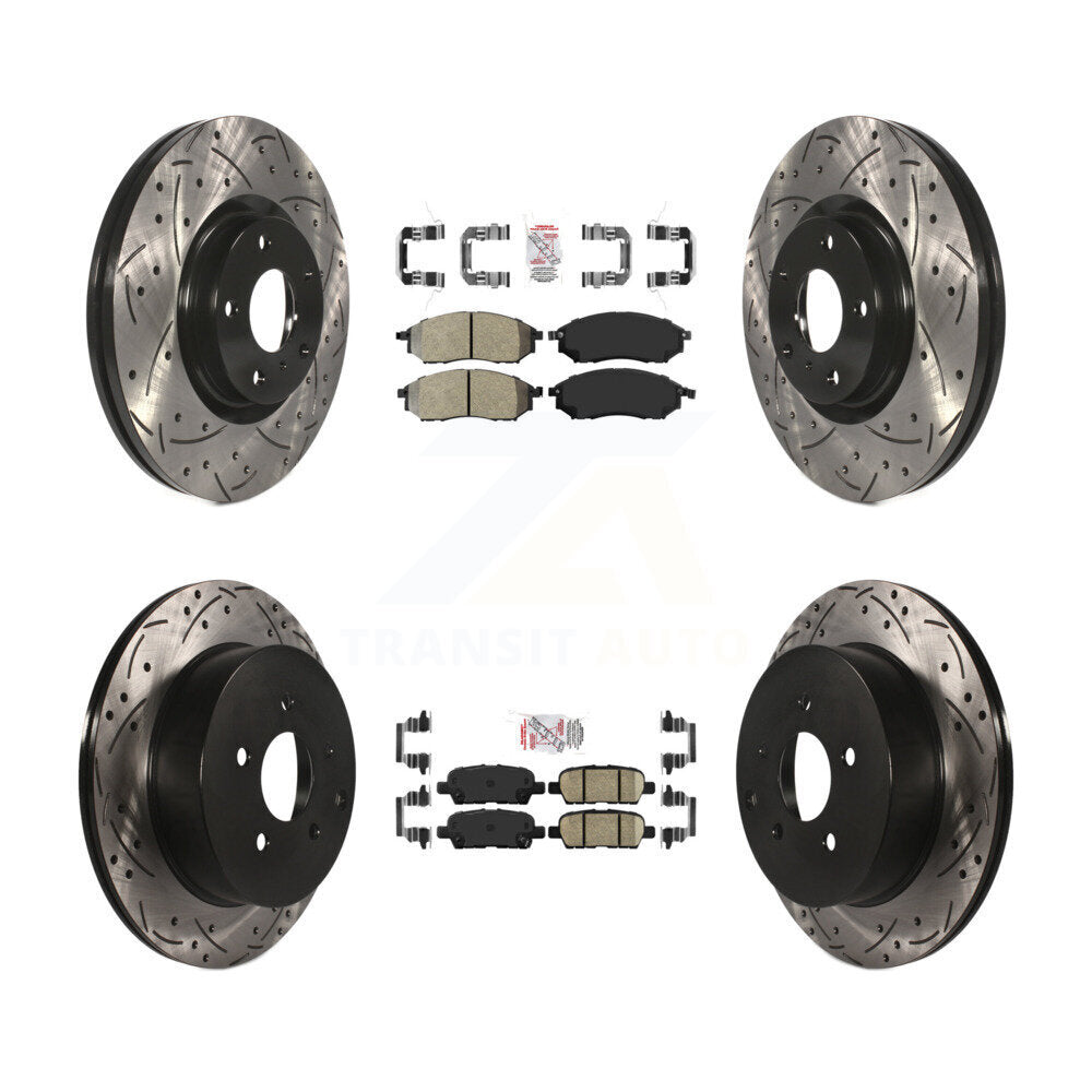 Transit Auto KDA-100740 Disc Brake Kit for 2011-2014 Nissan Murano - Front and Rear product image