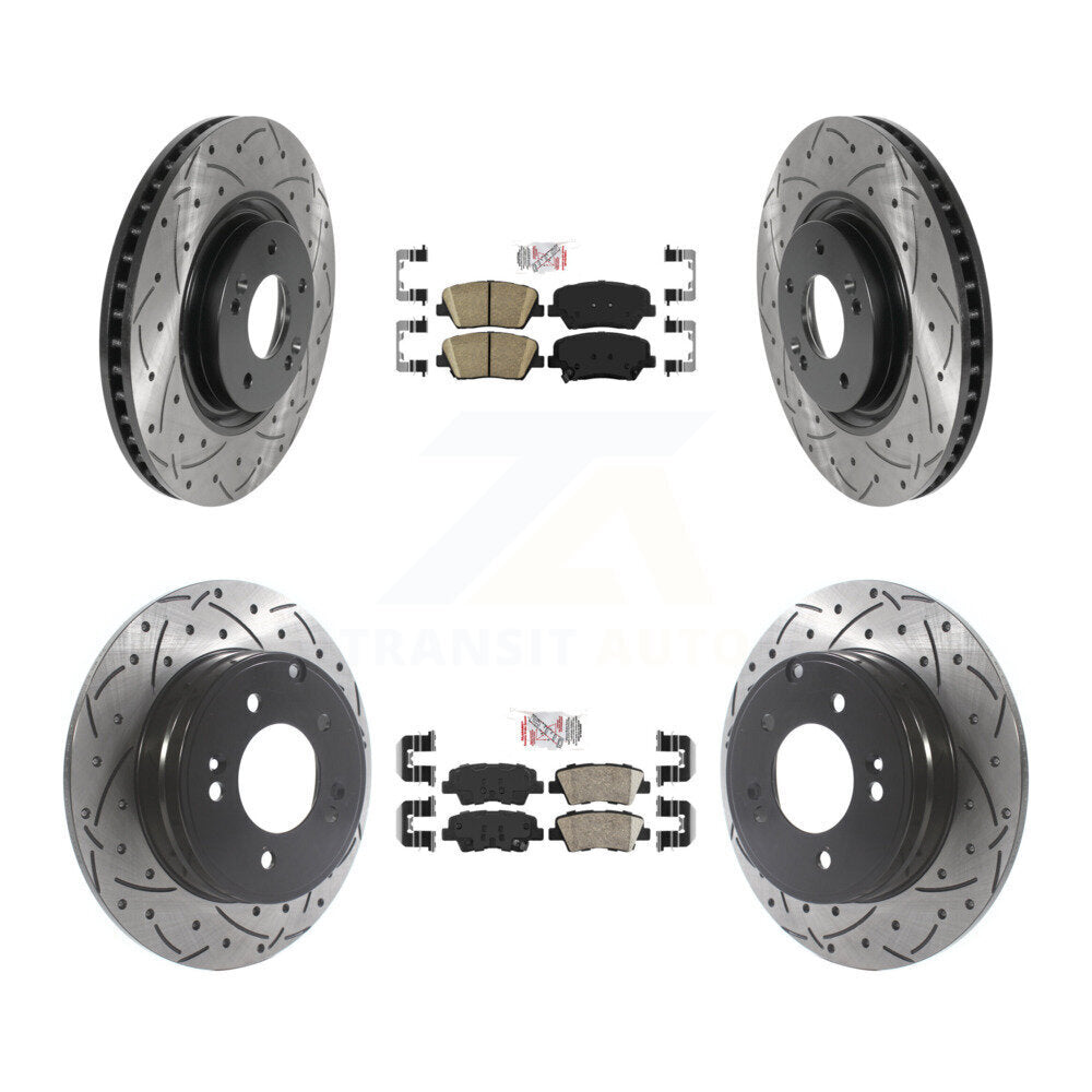 Transit Auto KDA-100754 Disc Brake Kit for 2012-2017 Hyundai Azera - Front and Rear product image