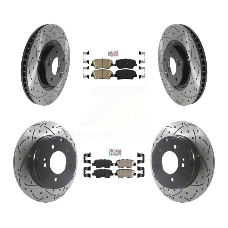 Transit Auto KDA-100754 Disc Brake Kit for 2012-2017 Hyundai Azera - Front and Rear product image