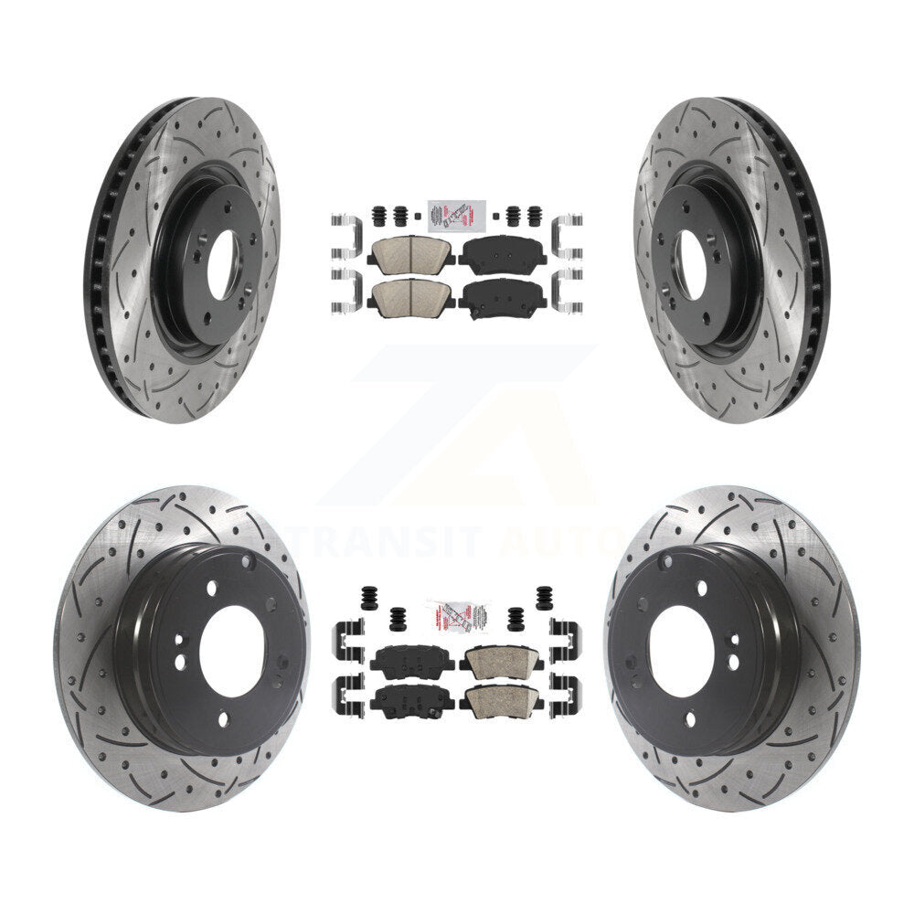 Transit Auto KDA-100757 Disc Brake Kit for 2012-2017 Hyundai Azera - Front and Rear product image