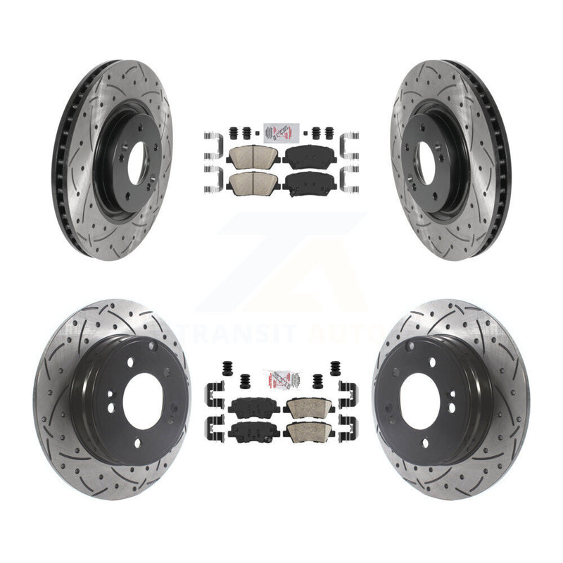 Transit Auto KDA-100757 Disc Brake Kit for 2012-2017 Hyundai Azera - Front and Rear product image