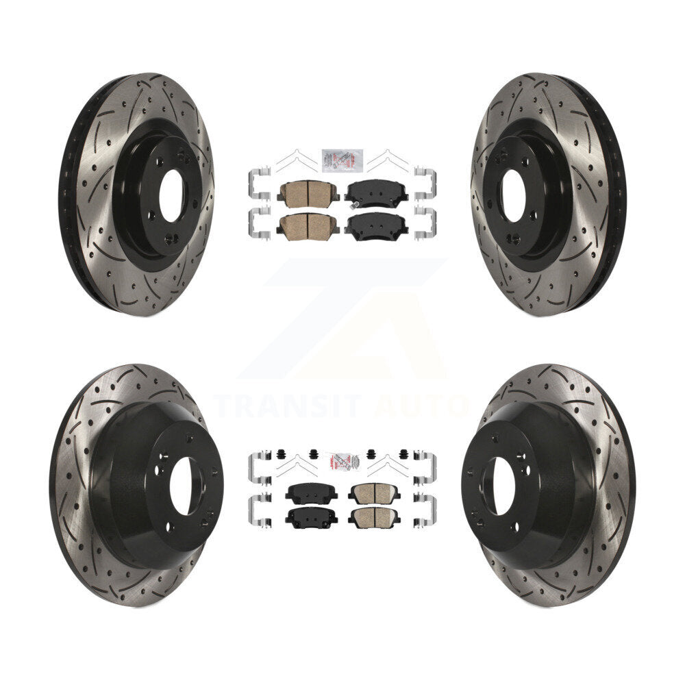 Transit Auto KDA-100762 Disc Brake Kit for 2016-2020 Hyundai Santa Fe Sport, Kia Sorento - Front and Rear product image