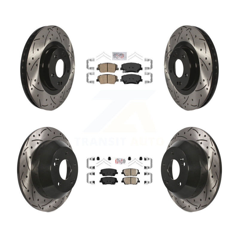 Transit Auto KDA-100762 Disc Brake Kit for 2016-2020 Hyundai Santa Fe Sport, Kia Sorento - Front and Rear product image