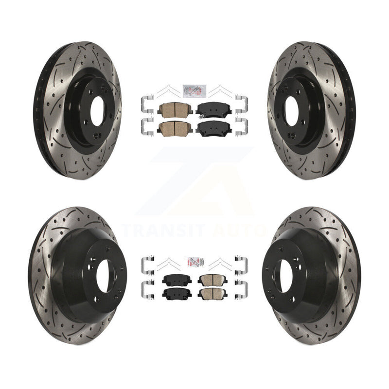 Transit Auto KDA-100763 Disc Brake Kit for 2016-2020 Hyundai Santa Fe Sport, Kia Sorento - Front and Rear product image