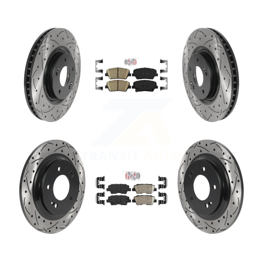 Transit Auto KDA-100764 Disc Brake Kit for 2016-2017 Hyundai Azera - Front and Rear product image