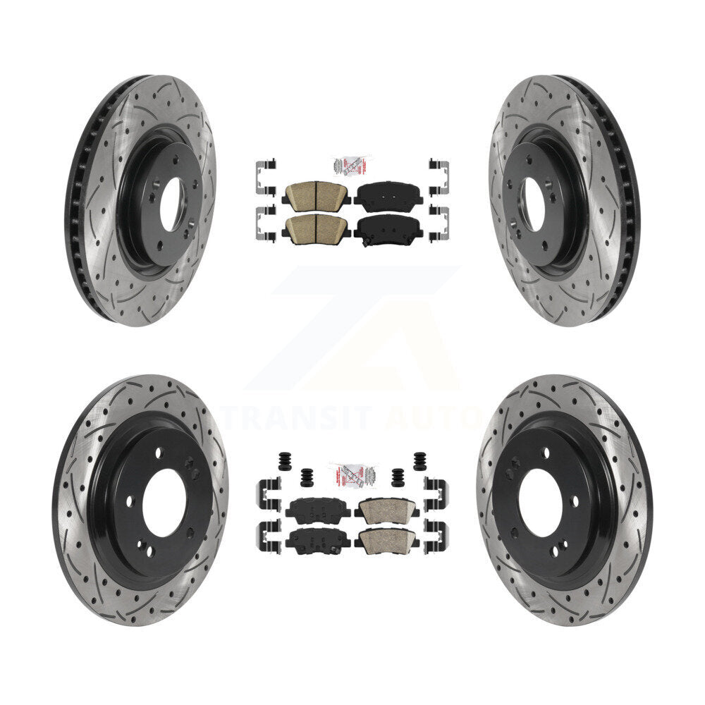 Transit Auto KDA-100765 Disc Brake Kit for 2016-2017 Hyundai Azera - Front and Rear product image