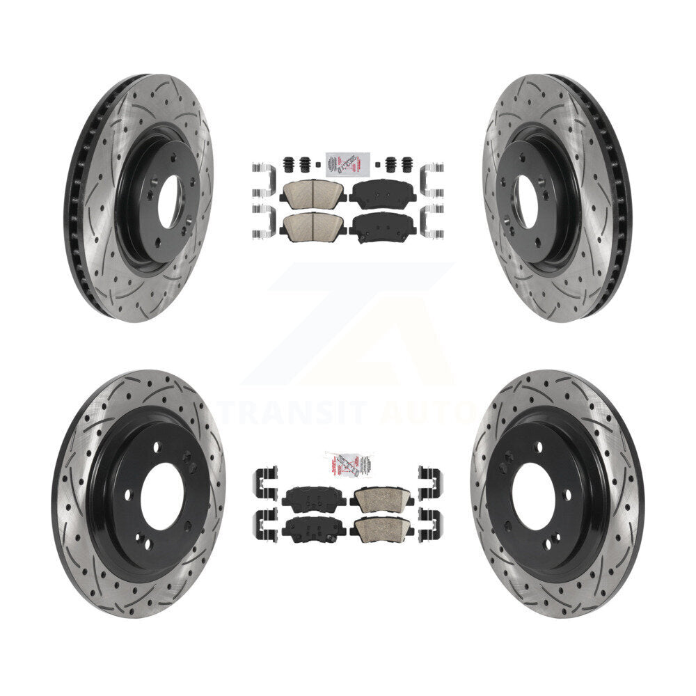 Transit Auto KDA-100766 Disc Brake Kit for 2016-2017 Hyundai Azera - Front and Rear product image
