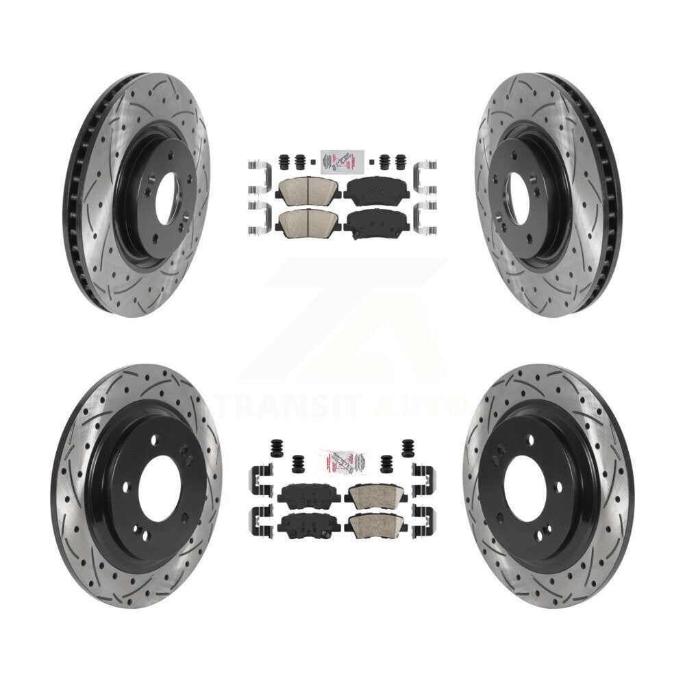 Transit Auto KDA-100767 Disc Brake Kit for 2016-2017 Hyundai Azera - Front and Rear product image