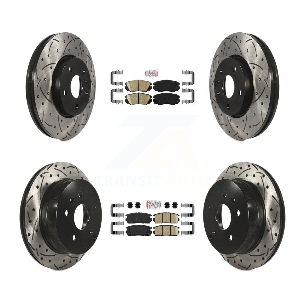 Transit Auto KDA-100783 Disc Brake Kit for 2010-2017 GMC Terrain, Chevrolet Equinox - Front and Rear product image