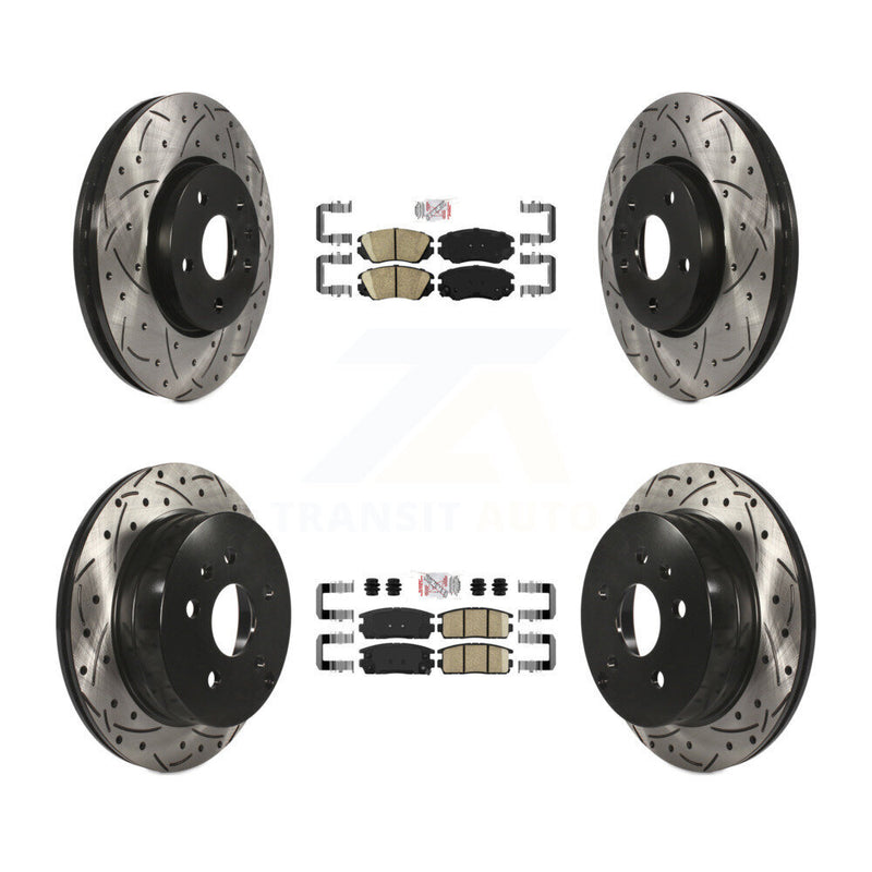 Transit Auto KDA-100783 Disc Brake Kit for 2010-2017 GMC Terrain, Chevrolet Equinox - Front and Rear product image