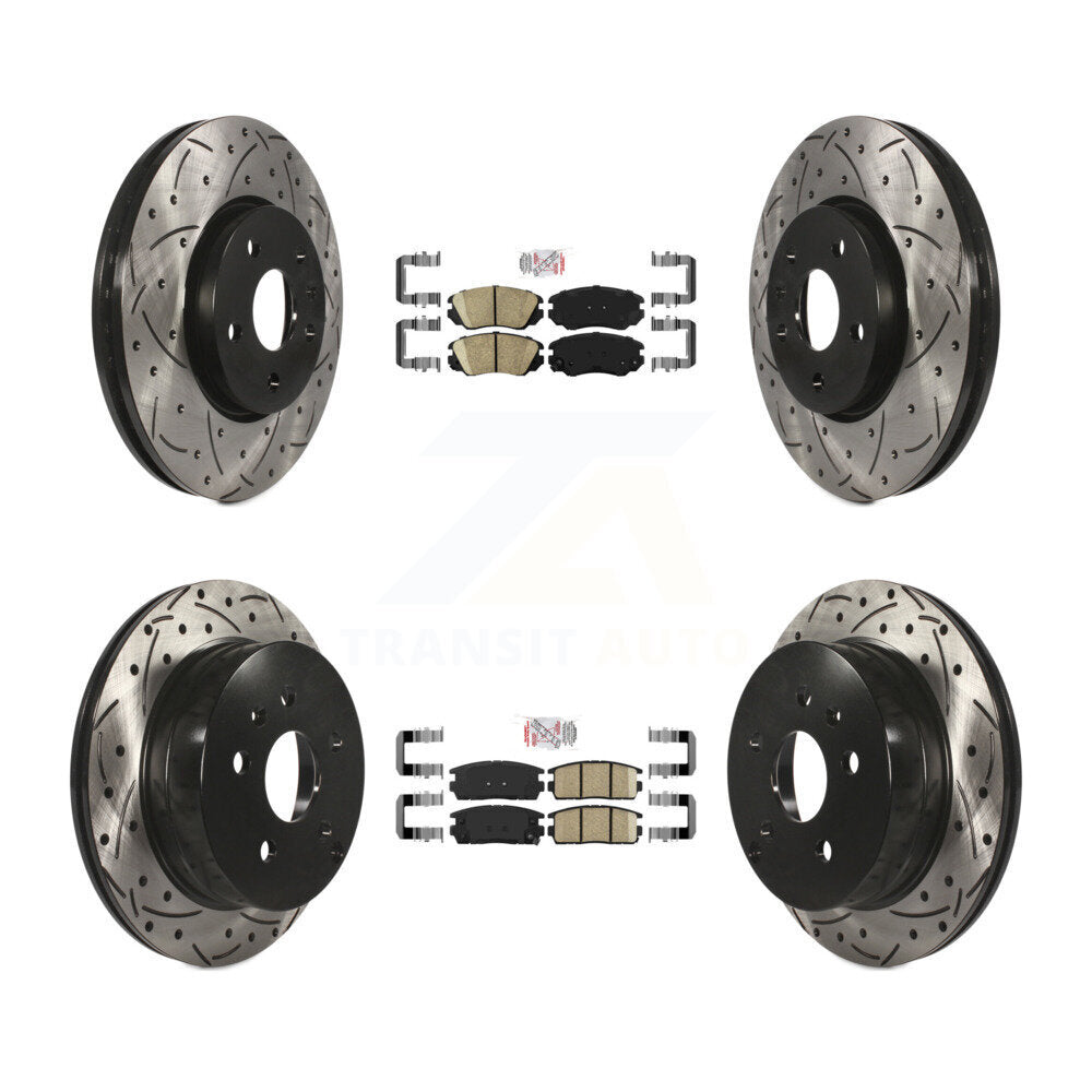 Transit Auto KDA-100784 Disc Brake Kit for 2010-2017 GMC Terrain, Chevrolet Equinox - Front and Rear product image