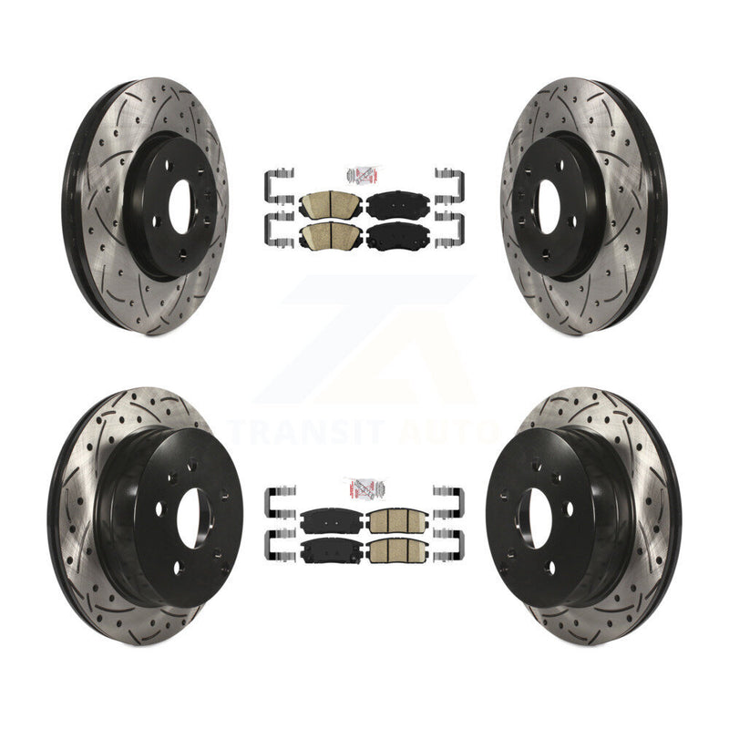 Transit Auto KDA-100784 Disc Brake Kit for 2010-2017 GMC Terrain, Chevrolet Equinox - Front and Rear product image