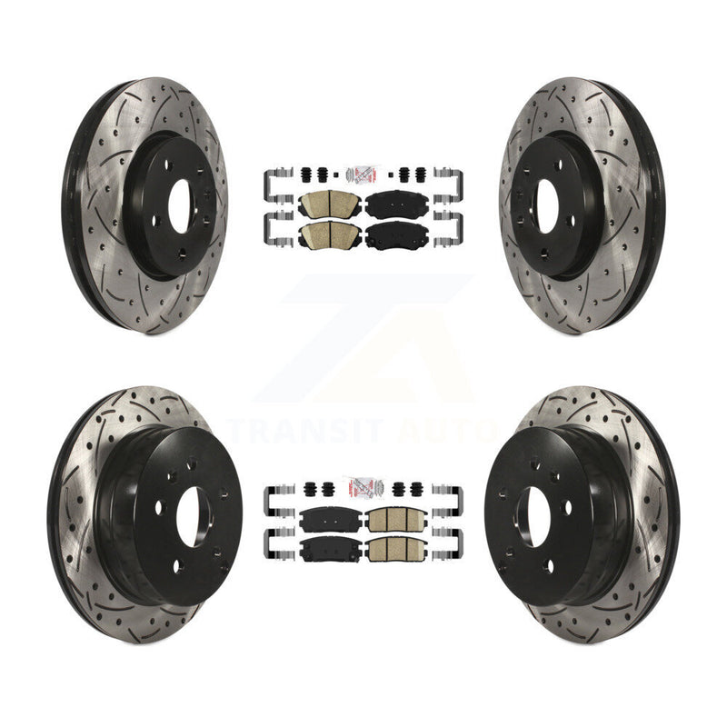 Transit Auto KDA-100785 Disc Brake Kit for 2010-2017 GMC Terrain, Chevrolet Equinox - Front and Rear product image