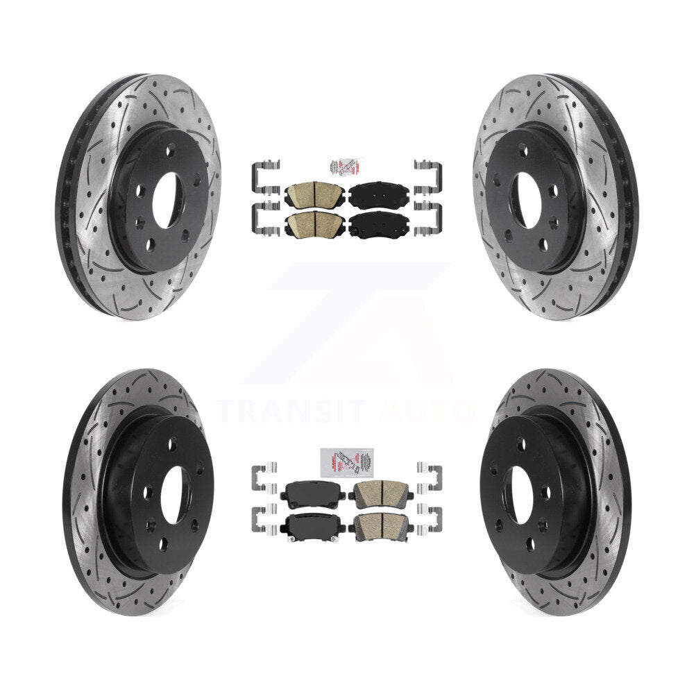 Transit Auto KDA-100790 Disc Brake Kit for 2013-2015 Chevrolet Malibu - Front and Rear product image