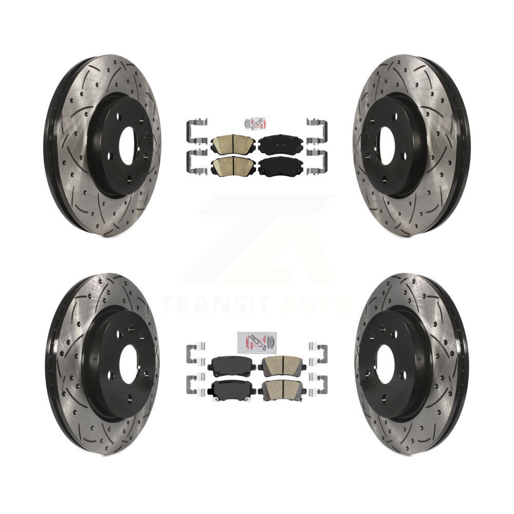 Transit Auto KDA-100791 Disc Brake Kit for 2010-2015 Chevrolet Malibu, Buick LaCrosse - Front and Rear product image