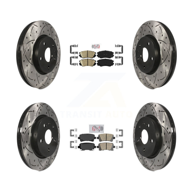 Transit Auto KDA-100791 Disc Brake Kit for 2010-2015 Chevrolet Malibu, Buick LaCrosse - Front and Rear product image