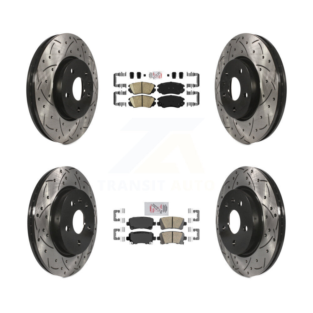 Transit Auto KDA-100793 Disc Brake Kit for 2010-2015 Chevrolet Malibu, Buick LaCrosse - Front and Rear product image