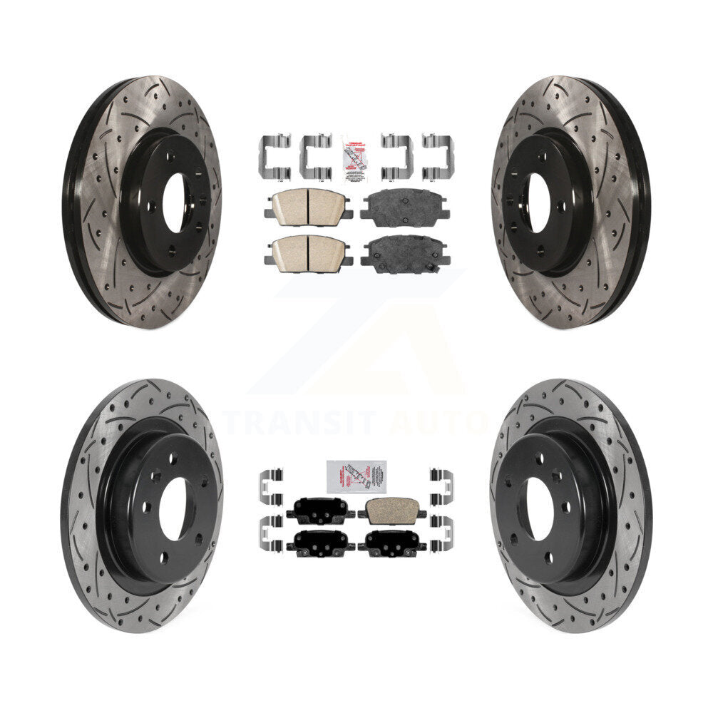 Transit Auto KDA-100799 Disc Brake Kit for 2016-2019 Chevrolet Malibu - Front and Rear product image