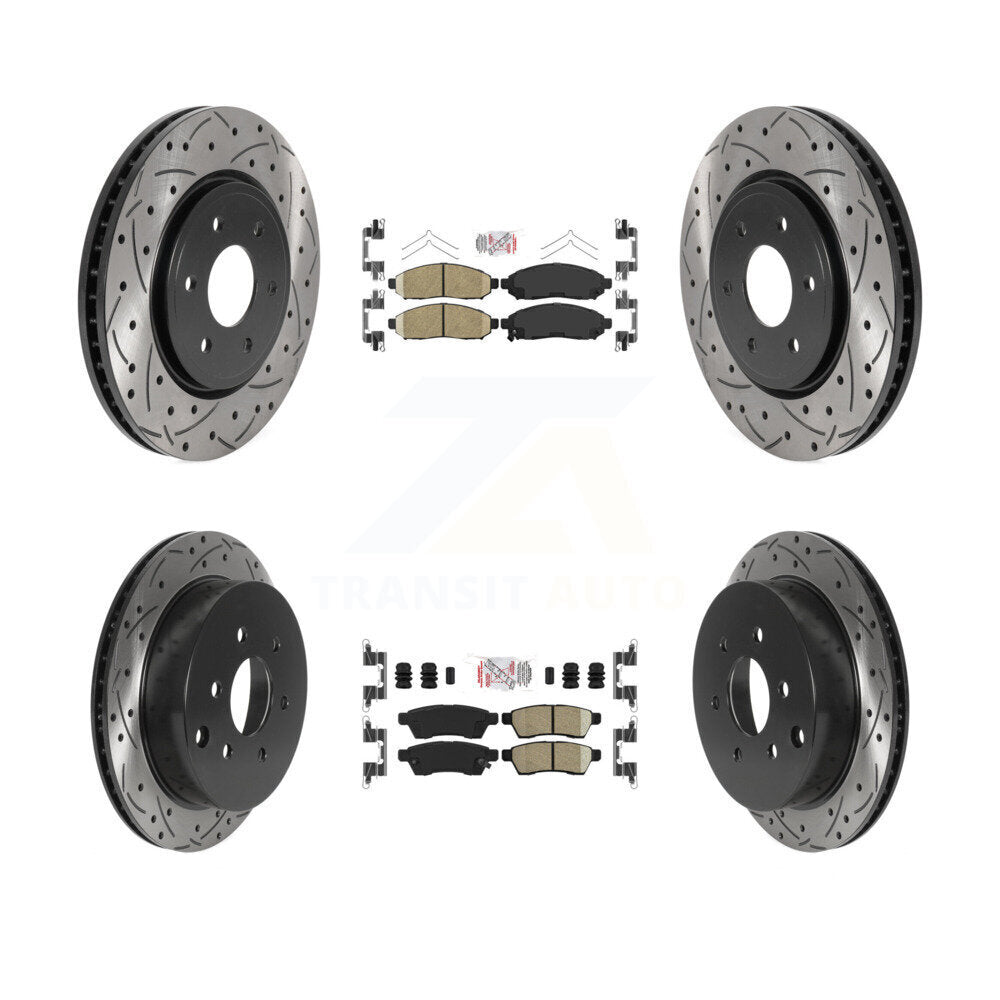 Transit Auto KDA-100810 Disc Brake Kit for 2005-2023 Nissan Frontier, Suzuki Equator, Nissan Xterra - Front and Rear product image