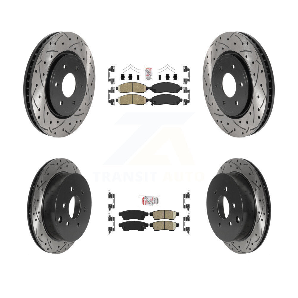 Transit Auto KDA-100811 Disc Brake Kit for 2005-2023 Nissan Frontier, Suzuki Equator, Nissan Xterra - Front and Rear product image