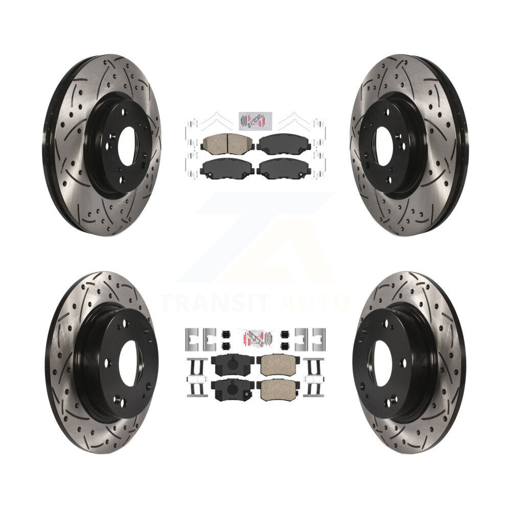 Transit Auto KDA-100822 Disc Brake Kit for 2012-2015 Acura ILX, Honda Civic - Front and Rear product image