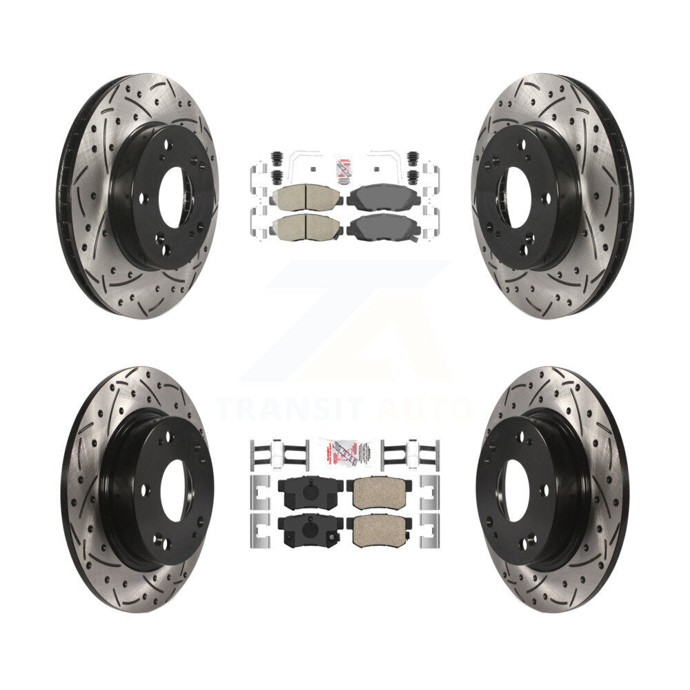 Transit Auto KDA-100826 Disc Brake Kit for 2012-2014 Honda Civic - Front and Rear product image